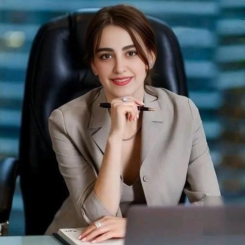 Image of Mahtab Rashvand, the CEO and Head of HR at Toloue Mazrae Talaie, a woman with a confident and professional demeanor, against a neutral background.