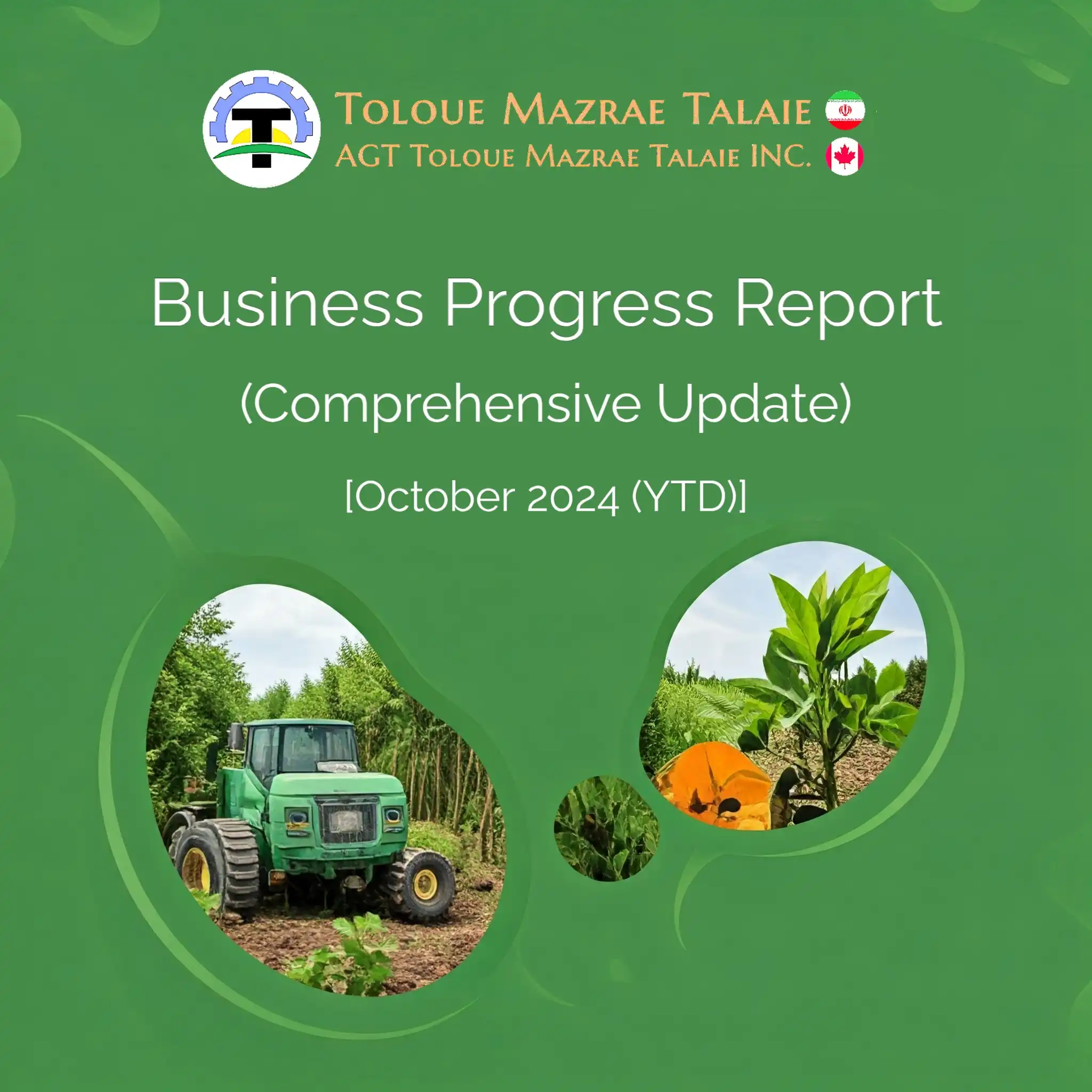 Business Progress Report Cover - October 2024